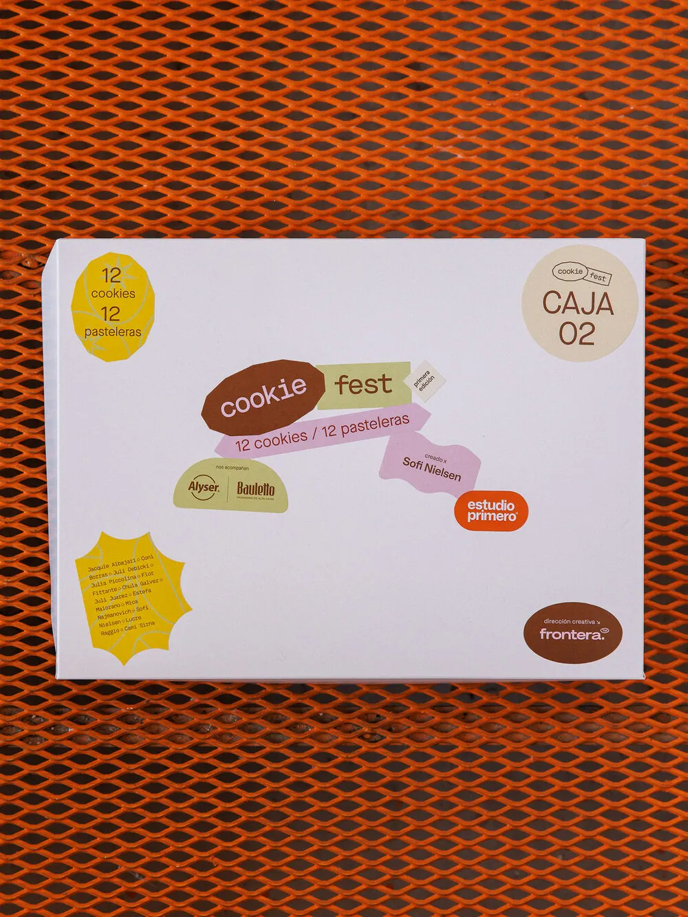 Caja Cookie Fest edición 2, 12 cookies de 12 pasteleras
